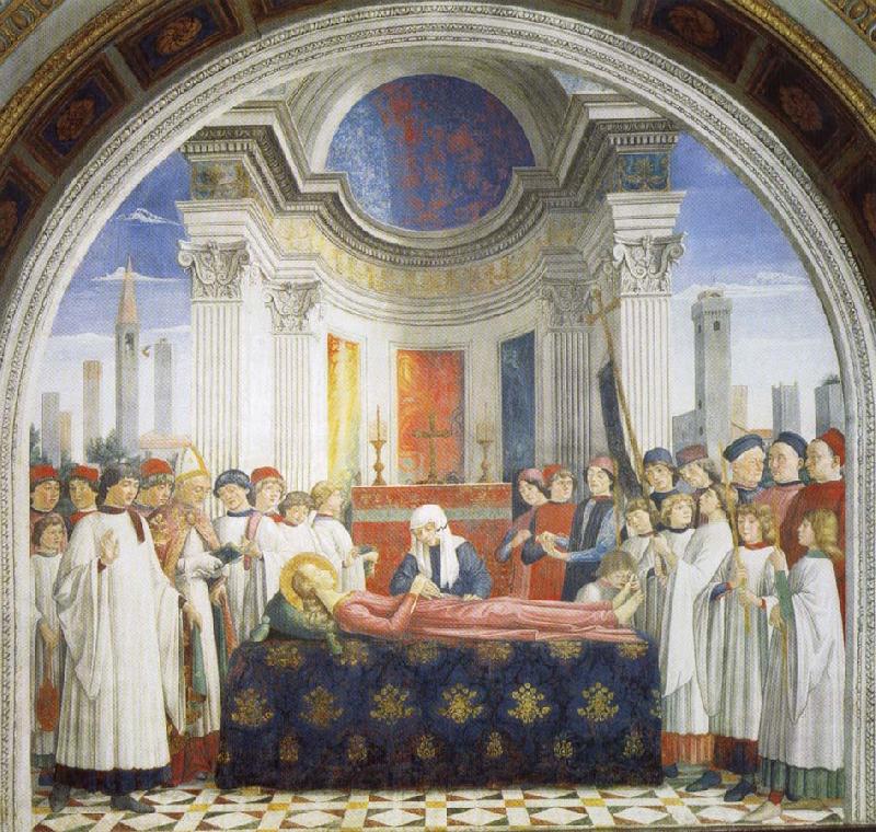 GHIRLANDAIO, Domenico Entombment of St.Fina France oil painting art